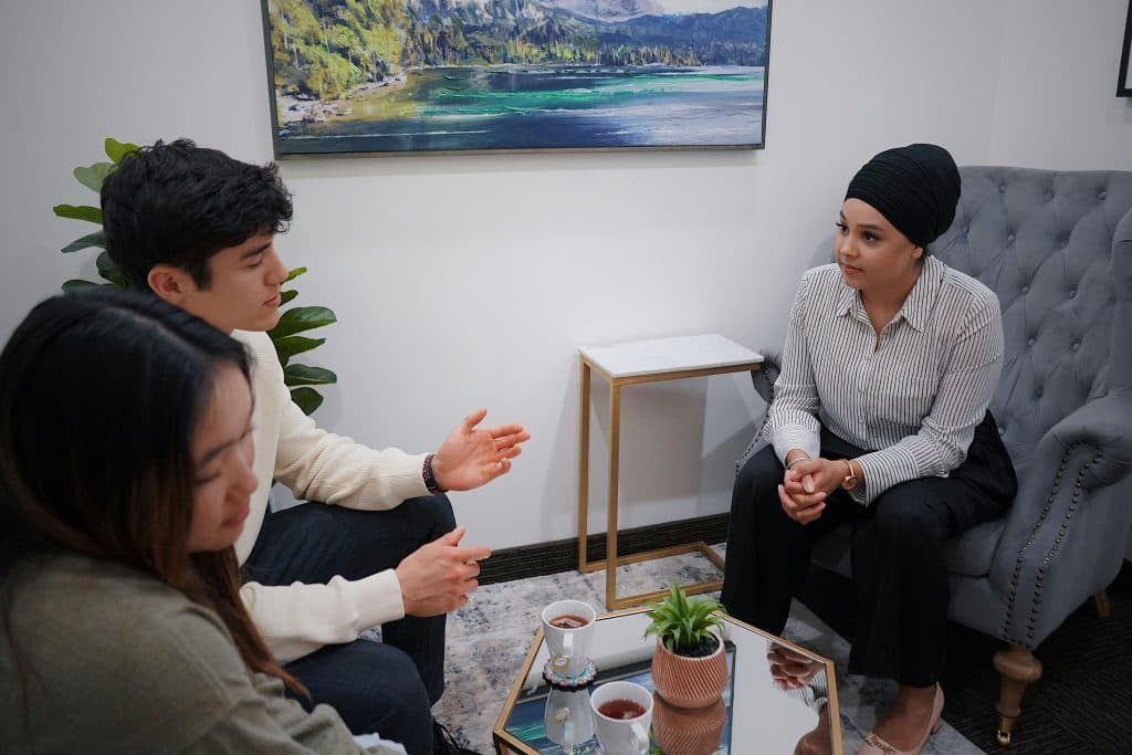 A counseling conversation